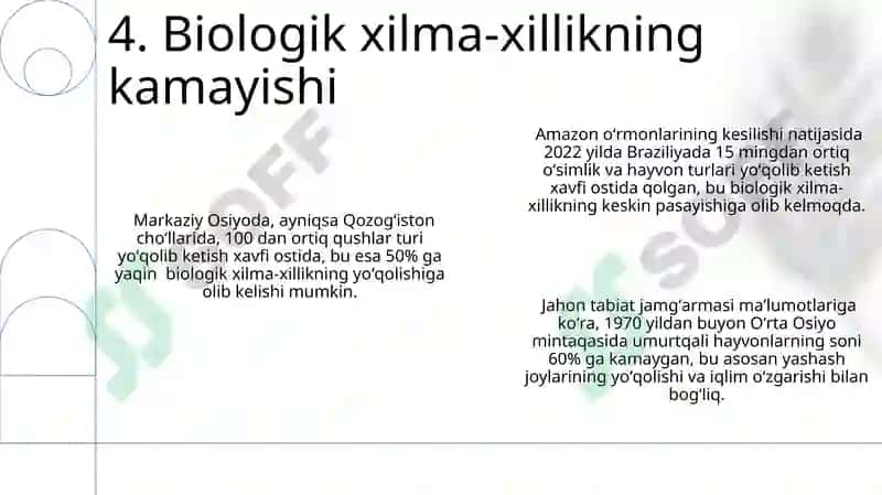 Suv resurslarining tabiiy va antropogen omillar taʼsirida sarflanishi 6