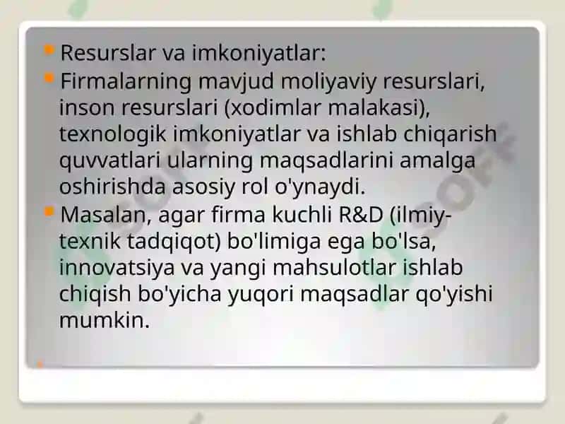 Ishlab chiqarish jarayoni va texnologiyalarning nazariy asoslari 6