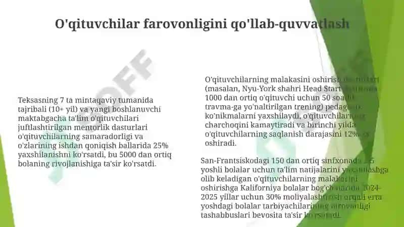Erta bolalik ta'limi sifatini ta'riflash 6