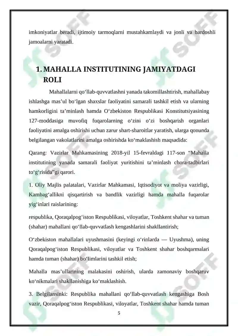 Mahalla institutlarini tashkil etishning xorij davlat tajribasi 6
