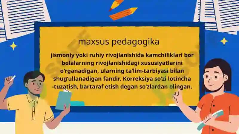 Maxsus pedagogika va maxsus psixologiyaning maqsadi, vazifalari, obyekti va predmeti 6