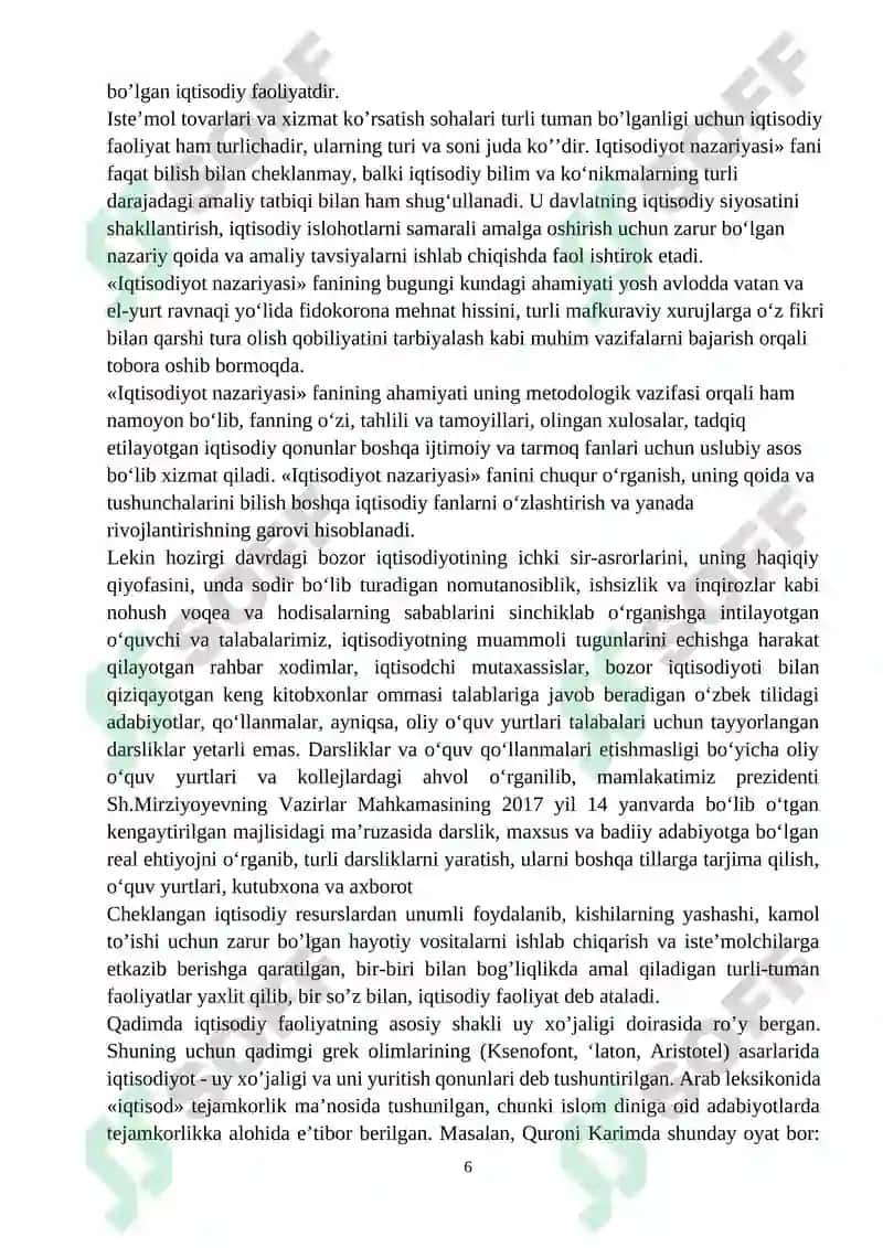 Iqtisodiy qonunlar va ularning amal qilish mexanizmi 6