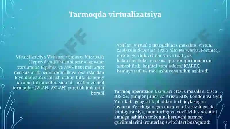 Tarmoq operatsion tizimi 6