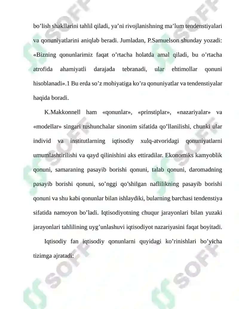 Iqtisodiy nazariyasi fanidan iqtisodiy hodisalar va jarayonlarni o'rganish usullari 6