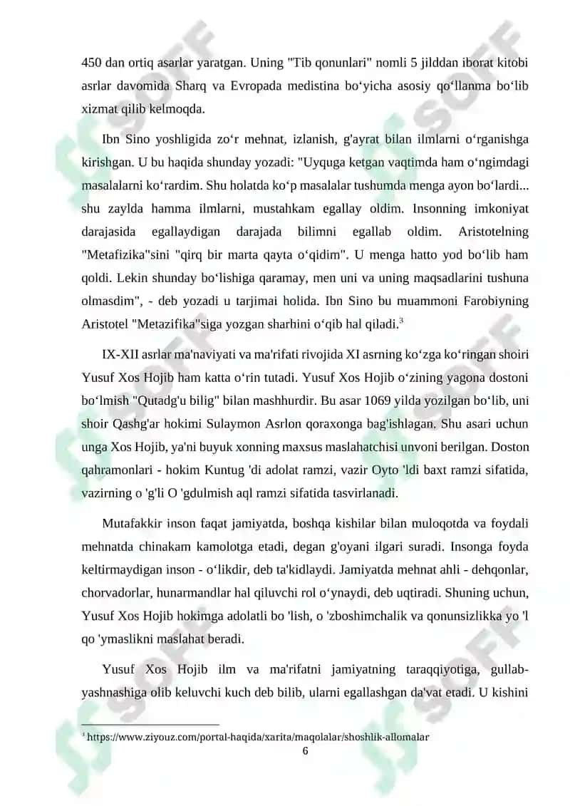 YUKSAK MA’NAVIYATLI YOSHLARNI TARBIYALASHDA OʻRTA OSIYO ALLOMALARI ILMIY MEROSINING OʻRNI 6