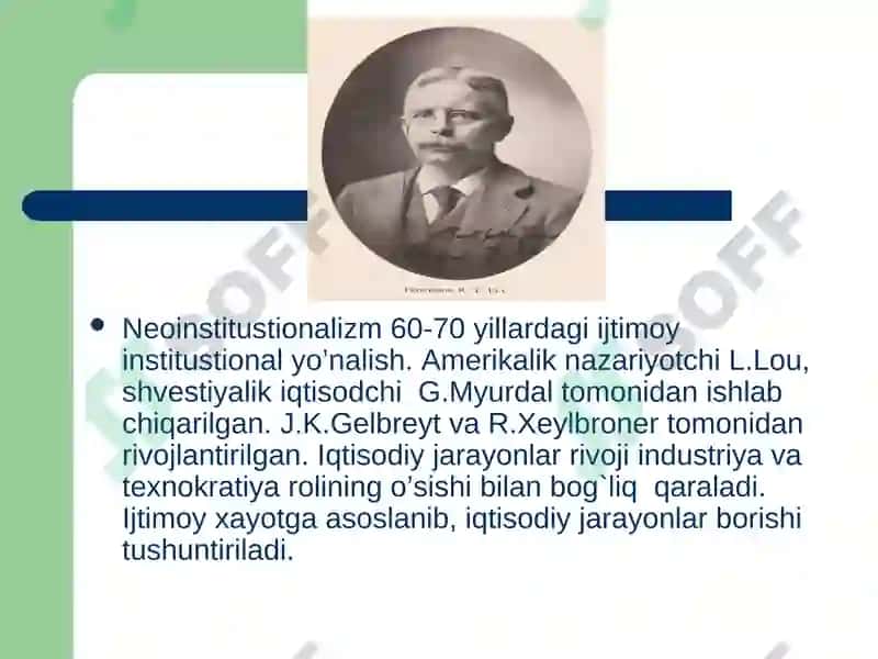 Hozirgi zamon iqtisodiy qarashlari evolyutsiyasi 6