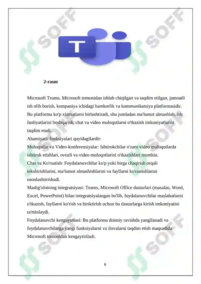 Videokonferensiyalarni tashkil etish dasturlari mavzusida electron resurs yaratish 6