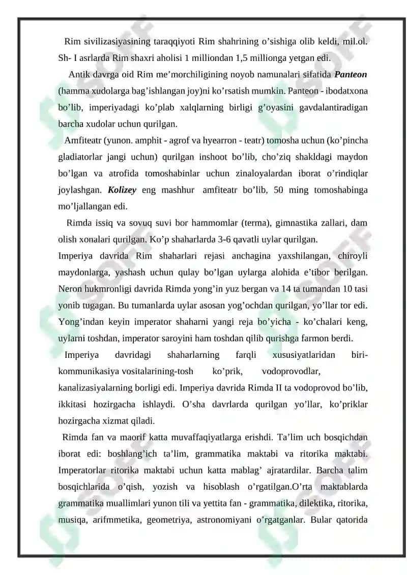 Referat on Qadimgi Yunon va Rim siyosiy tuzumining shakllanishi 6