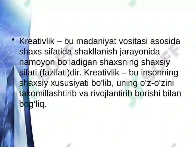 Kreativ fikrlashning bolafaoliyati 6