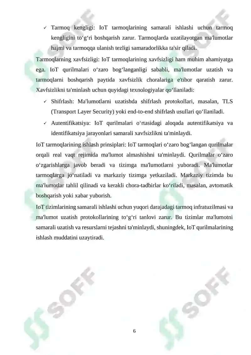 IoT tarmoqlarida ma'lumot uzatishning samaradorligini oshirish 6
