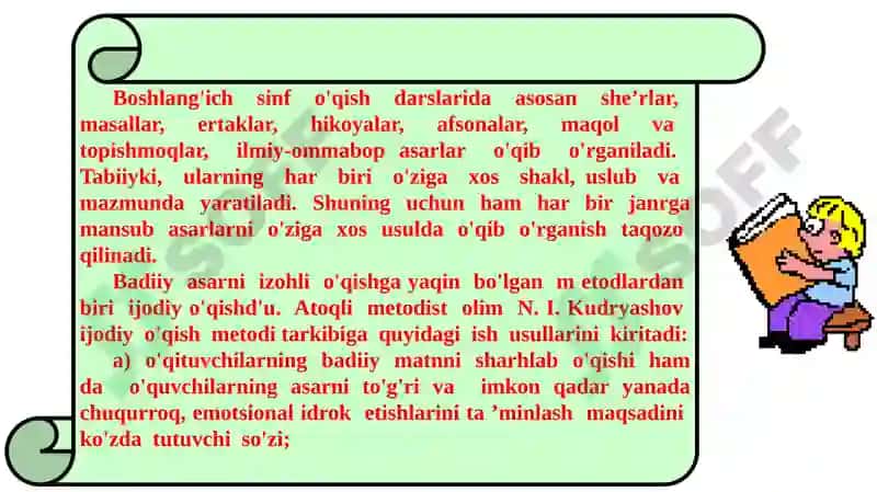 KITOBXONLIK FAOLIYATINI SHAKLLANTIRISH 6