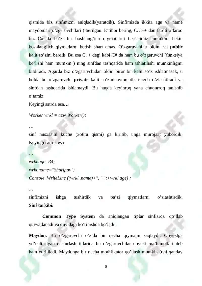 Loyihalarni boshqarish tizimini ishlab chiqish 6