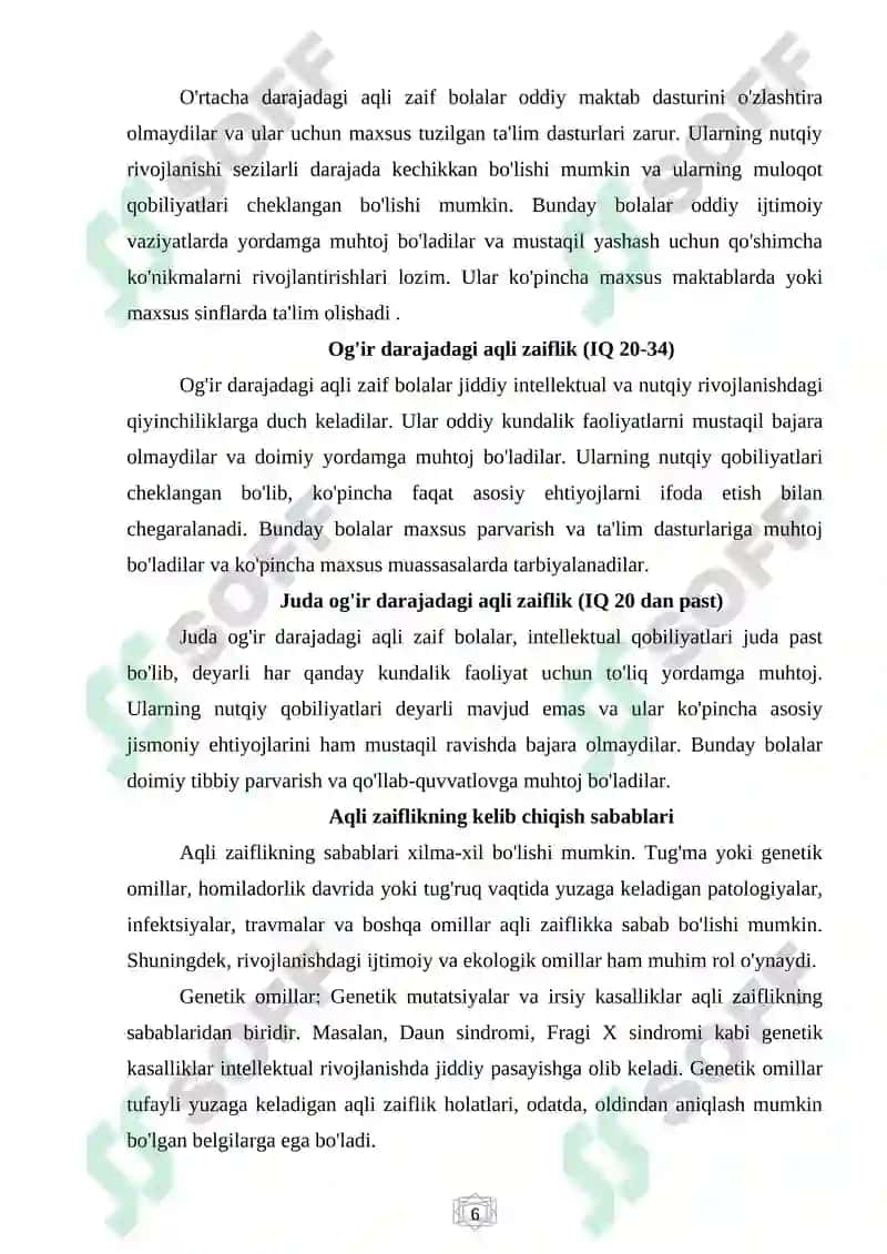Aqli zaif bolalar bilan korreksion ishlar 6