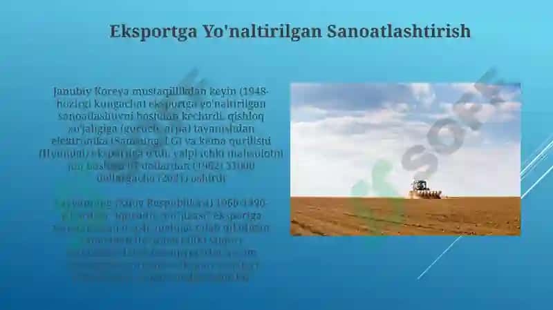 Qishloq xoʻjaligidagi texnologik taraqqiyot 6