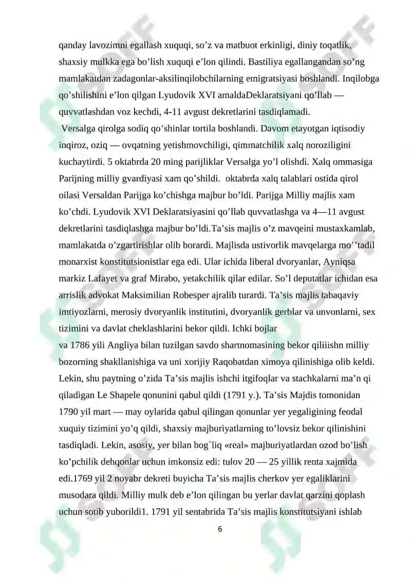 Franisya imperyasi bosqinchilik siyosati mavzusini o’qitishda pedogogik texnologiyalarni o’rni 6