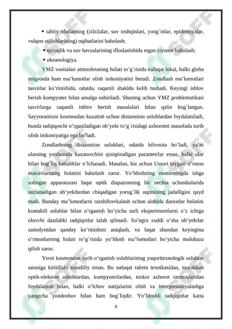 KARTAGA OLISHDA AEROKOSMIK SURATLARDAN FOYDALANISH USULLAR 6