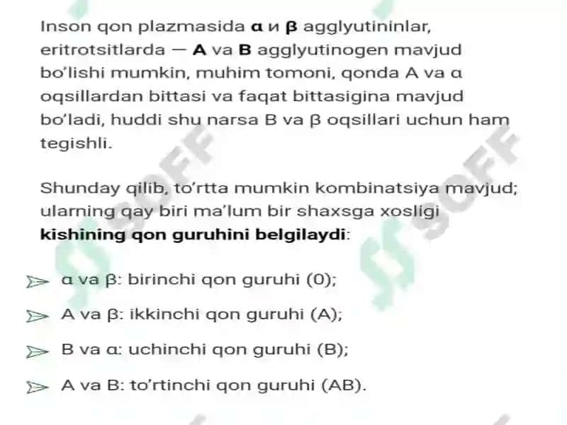 Qon guruhlari 6