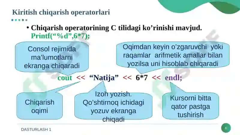 Algoritm va Dasturlashning Asosiy Tushunchalari 6