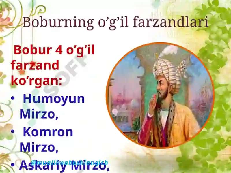 Zahiriddin Muhammad Bobur 6