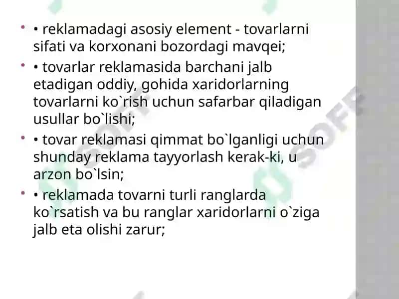 Reklama ijtimoiy mazmun mohiyati 6