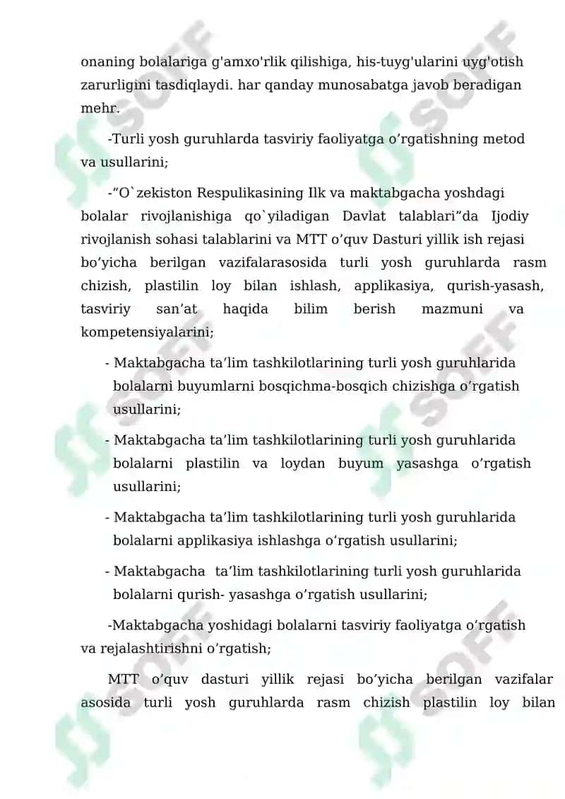 Tasviriy faoliyat fanning maqsad va vazifalari 6