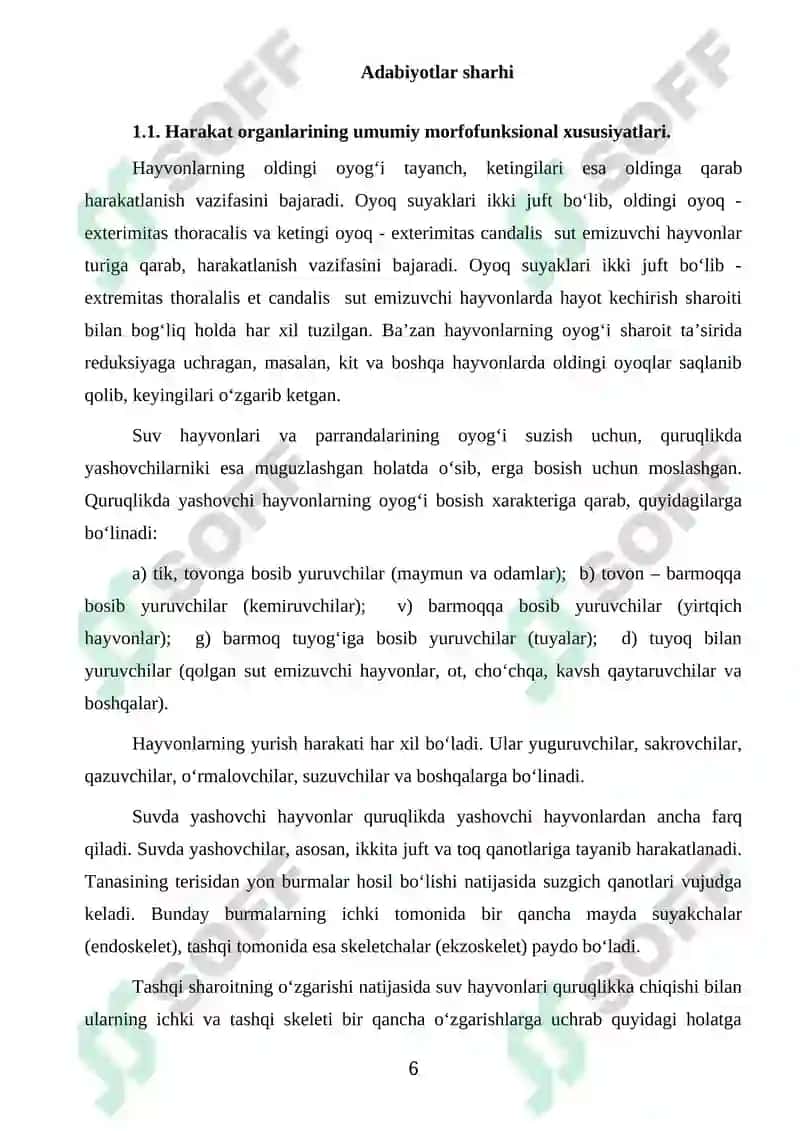 Turli yoshdagi qo‘ylar elka suyagining makro-mikroanatomik tuzilish BMI 6