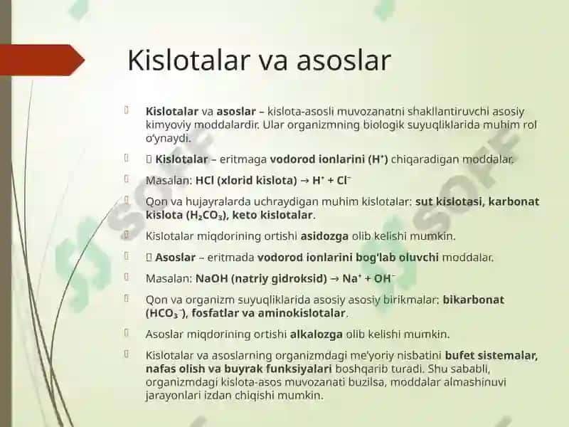 Kislota-asosli muvozanat 6