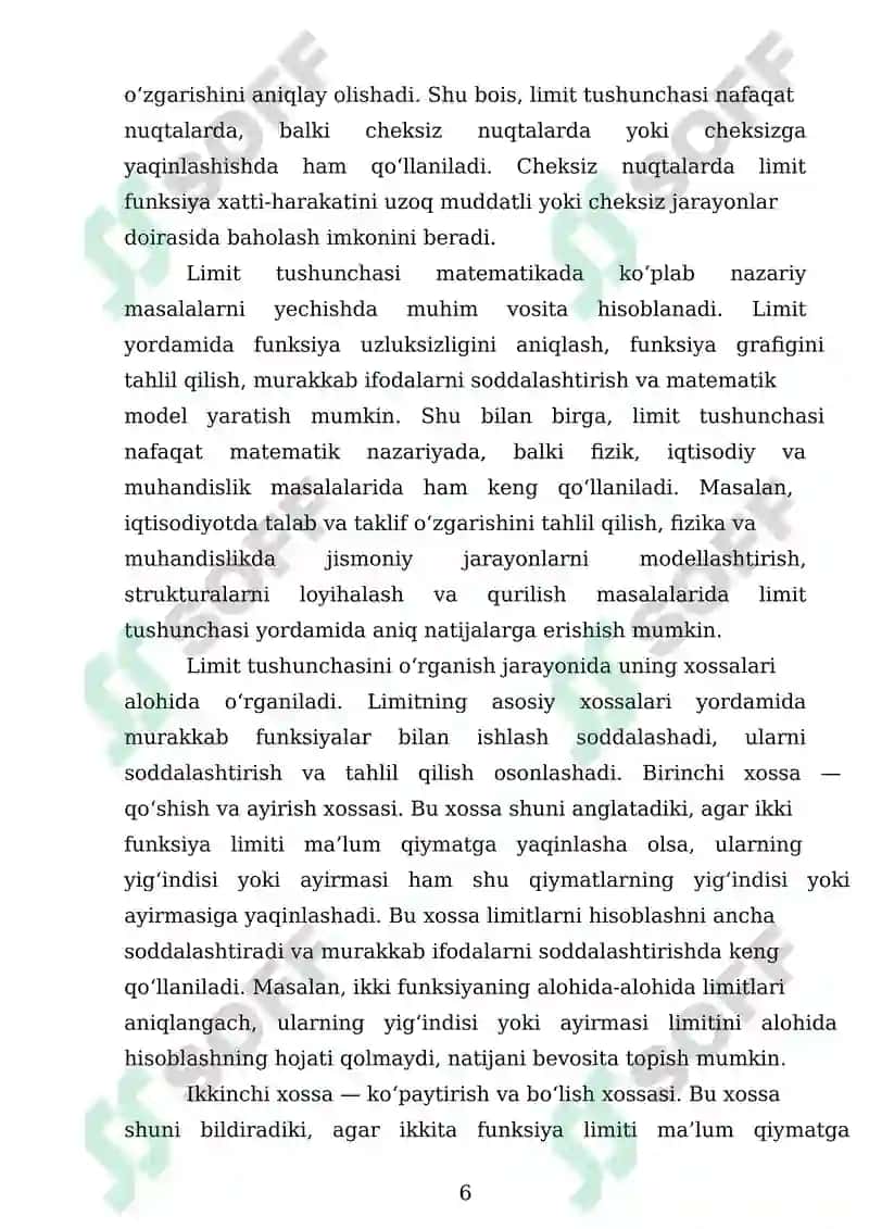 Limit tushunchasi 6
