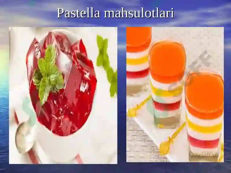 Pastella, marmelad va zifer mahsulotlari texnologiyasi 6