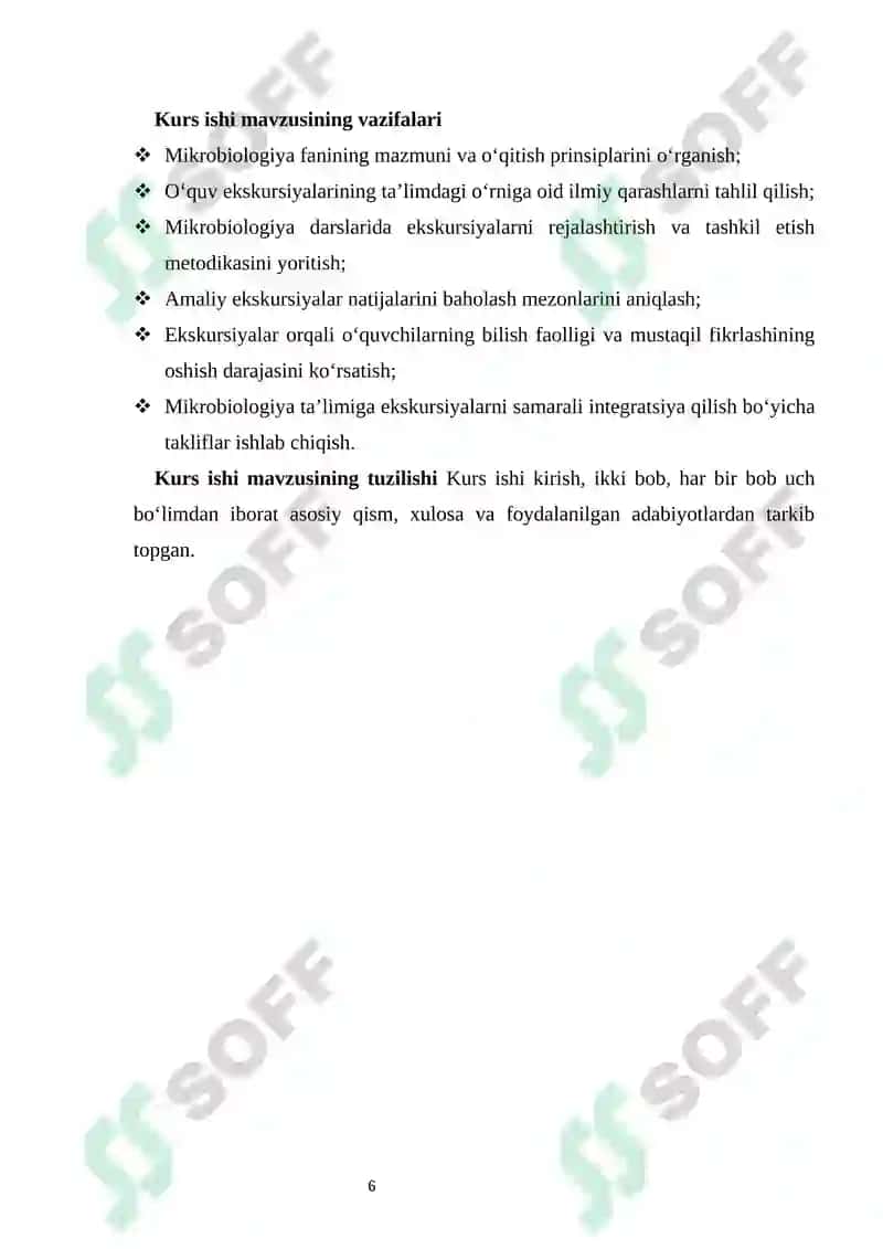 Mikrobiologiya fanini o‘qitishda o‘quv ekskursiyalarining ahamiyati 6