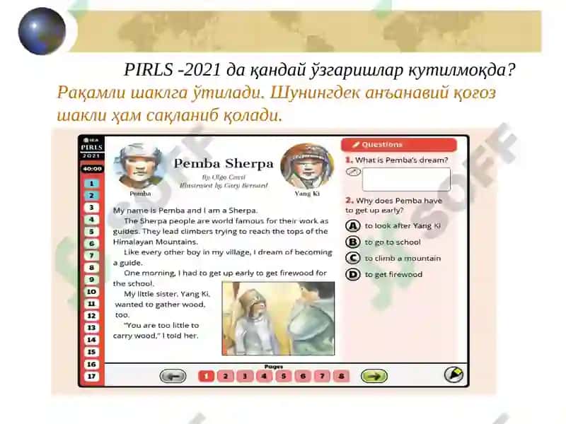PIRLS (Progress in International Reading Literacy) 6