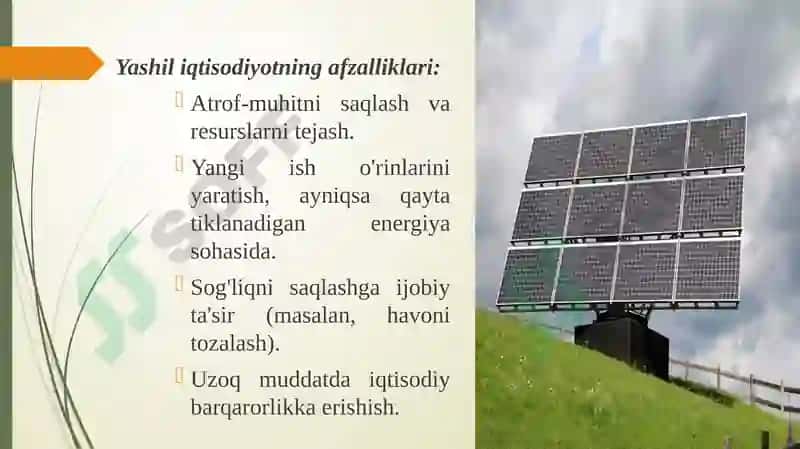 Yashil iqtisodiyotning axborot resurslari 6