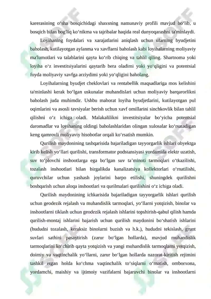 Dastgohlarni otdelelka qilish va ekspluatatsiyaga topshirish 6