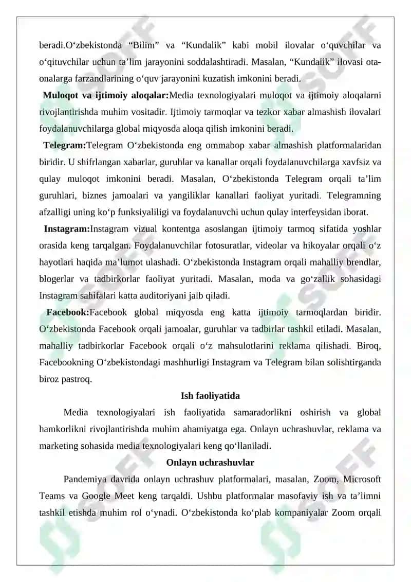 Media texnologiyalar kundalik hayotda 6