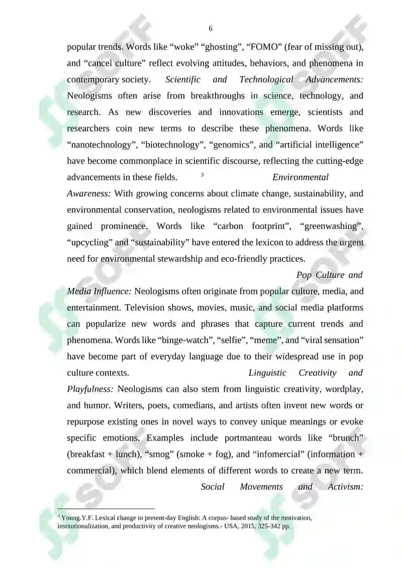 Neologisms Study Guide 6