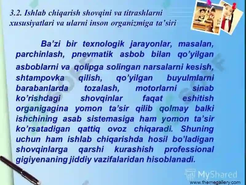 Ishlabchiqarishdashovqinvatitrash 6