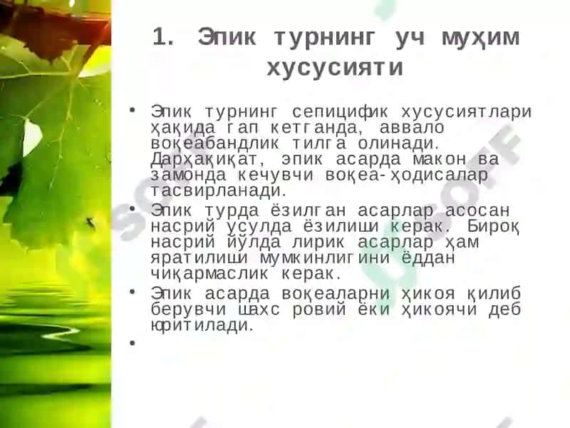 Адабий тур тушунчаси 6
