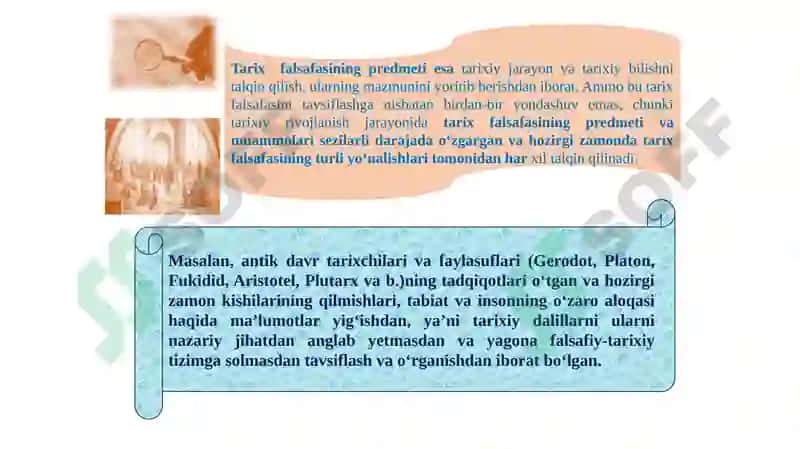 TARIX FALSAFASI, SIVILIZATSIYA VA MADANIYAT 6