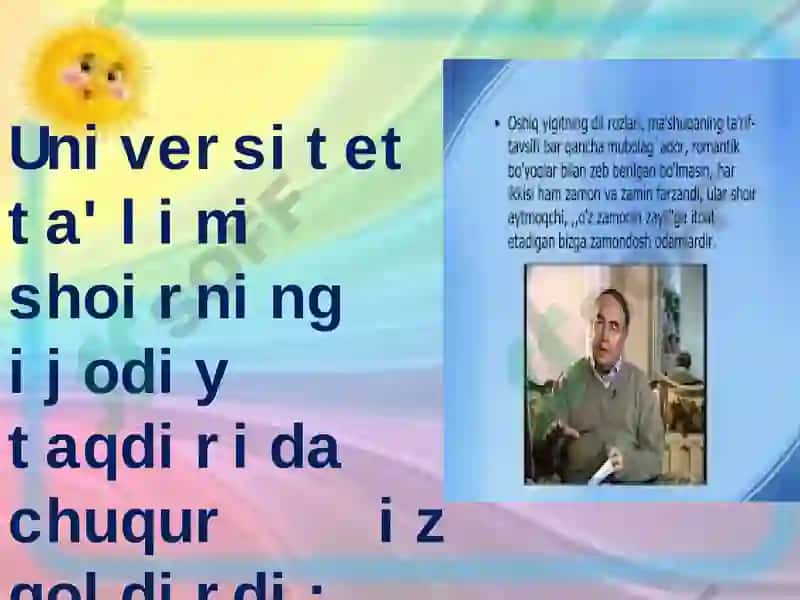 O’zbegimning asli shoiri 6