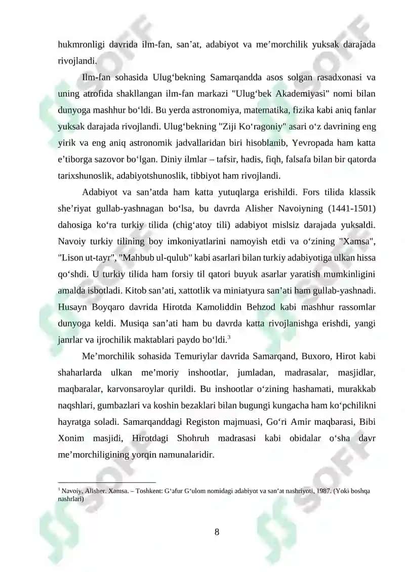 Alisher Navoiy asarlarida aks etgan odob-axloq masalalari va tarbiyaviy g'oyalarni kompleks tahlil qilish 6
