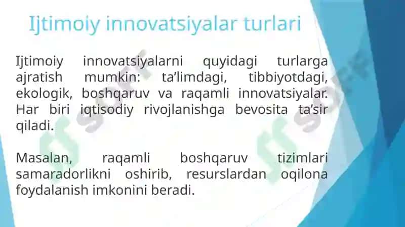 Innovatsion iqtisodyotda ijtimoiy-iqtisodiy masalalar 6
