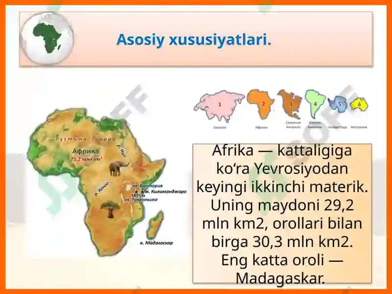 Geografiya bo'yicha takrorlash 6