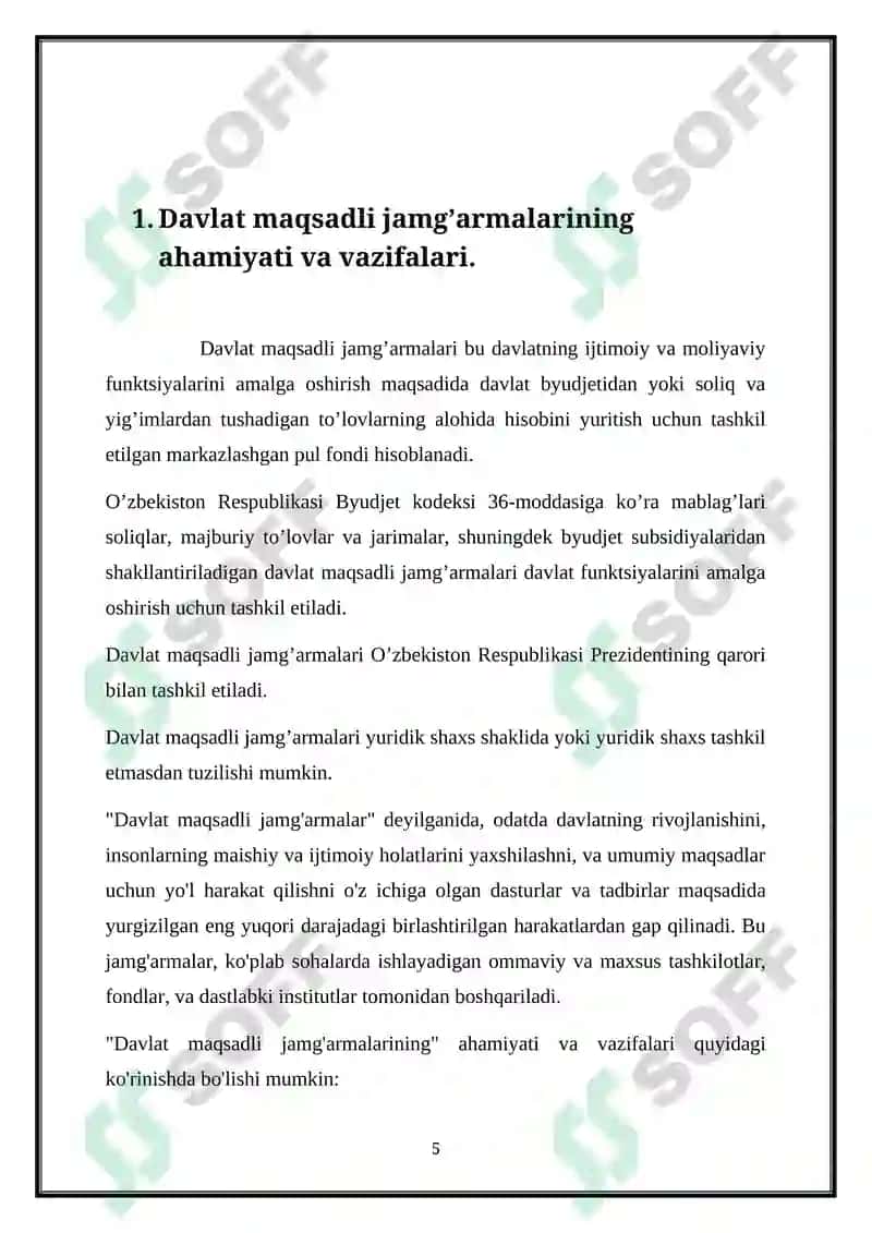 Davlat maksadli jamgarmalar tarifi 6