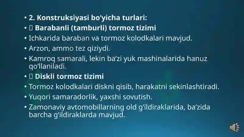 Avtomabil tormoz tizimlarini modernizatsiya qilish va hafsizlikni oshirish 6