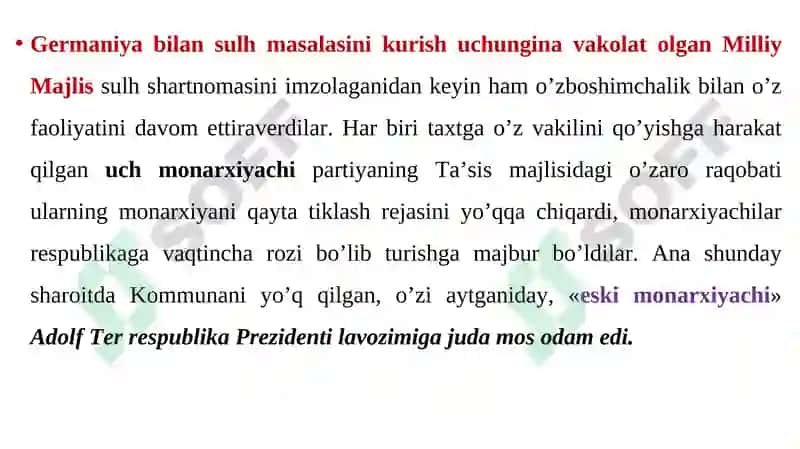 Yevropa va AQSH XIX asrning oxiri- XXasr boshida 6