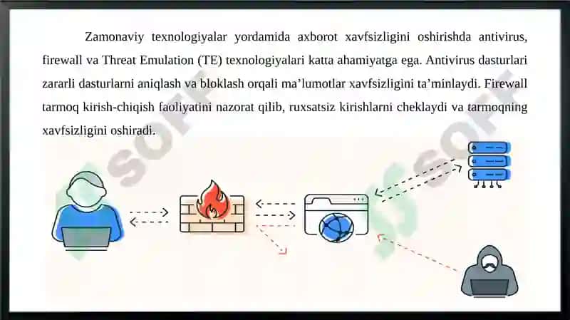 Axborotni ruxsatsiz foydalanishlardan himoyalash 6