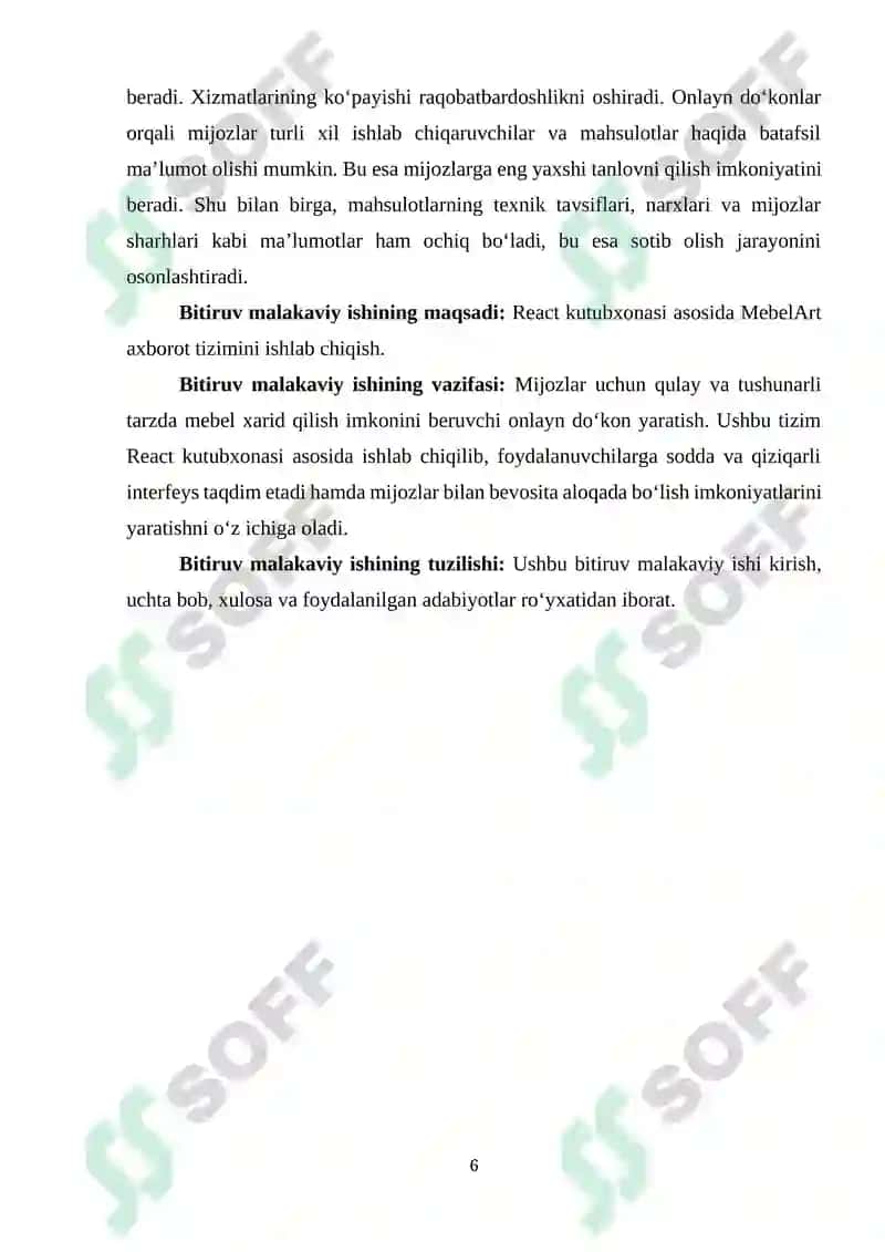 MebelArt AXBOROT TIZIMI 6
