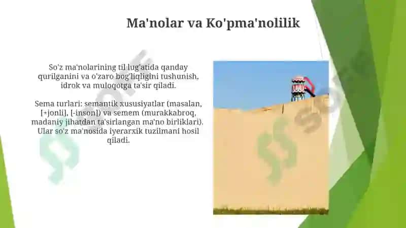 Semantik tahlilning cheklashlari 6