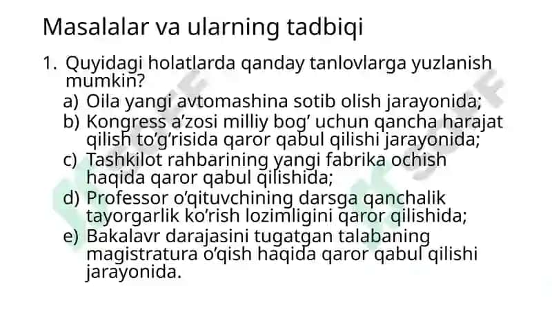 Iqtisodiyotning 10 tamoyili va Talab va taklif 6