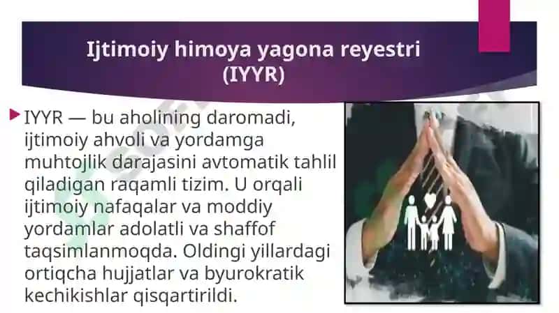 O‘zbekistonda ijtimoiy sohada amalga oshirilayotgan o‘zgarishlar  mazmun va mohiyati 6